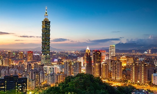 Tòa tháo Taipei 101 nổi tiếng ở Đài Bắc (Đài Loan). Ảnh: Hello Magazine