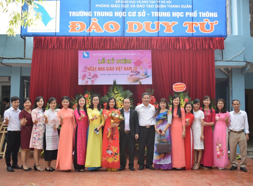 Lời tri ân ngày Nhà giáo Việt Nam: MÁI TRƯỜNG VÀ THẦY CÔ TRONG TRÁI TIM CON – Trường THCS Đào Duy Từ Hà Nội
