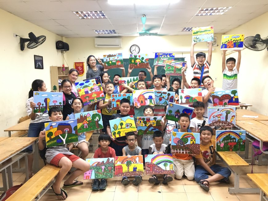 Nhật ký Trại hè 2019: NGÀY THỨ TƯ RỰC RỠ SẮC MÀU – Trường THCS Đào Duy Từ Hà Nội