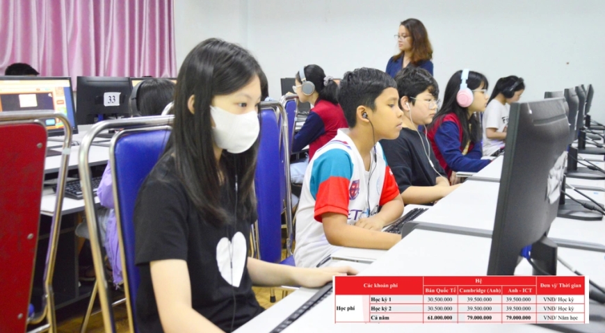 Học phí trường THCS tư thục ở Hà Nội dao động từ hàng chục đến hàng trăm triệu đồng mỗi năm